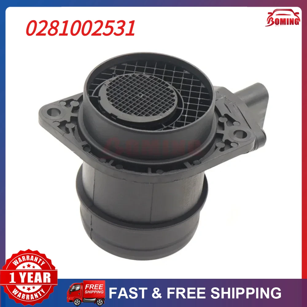

Датчик массового расхода воздуха (MAF) 0281002531 038906461B для VOLKSWAGEN BEETLE GOLF JETTA 2004-06 63139 7410119 917863 VE700164 SK2451213