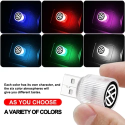 USB Car LED Light Auto Interior Atmosphere Light Car Accessories For Volkswagen VW GTI Rline R Golf Amarok Phaeton Teramont ID3