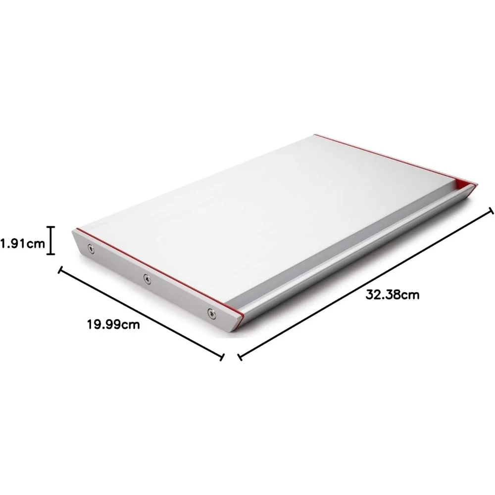 صينية إزالة الجليد للطعام وصينية إزالة الجليد، حمراء #6