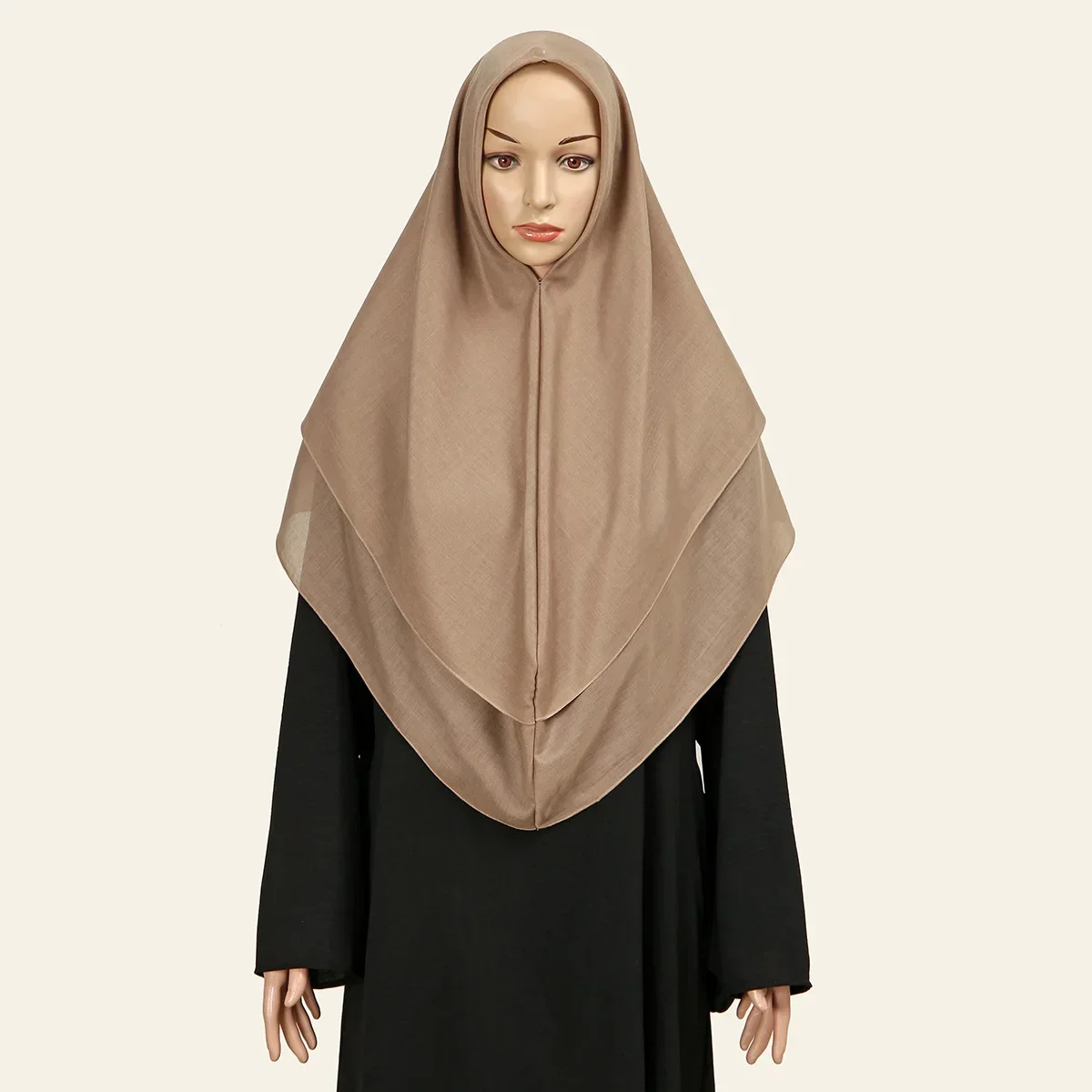 

Wholesale Islam Cotton Linen Black Hijab Abaya Hijabs for Woman Scarf Muslim Turban Instant Head Wrap Amria Khimar Pull On Niqab