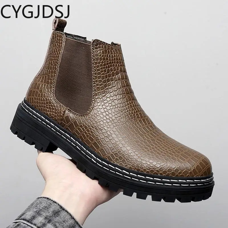 

Casuales Leather Shoes for Men Snow Boots Casual Shoes Ankle Boots for Men Winter Shoes for Men Chelsea Boots Zapatillas Hombre