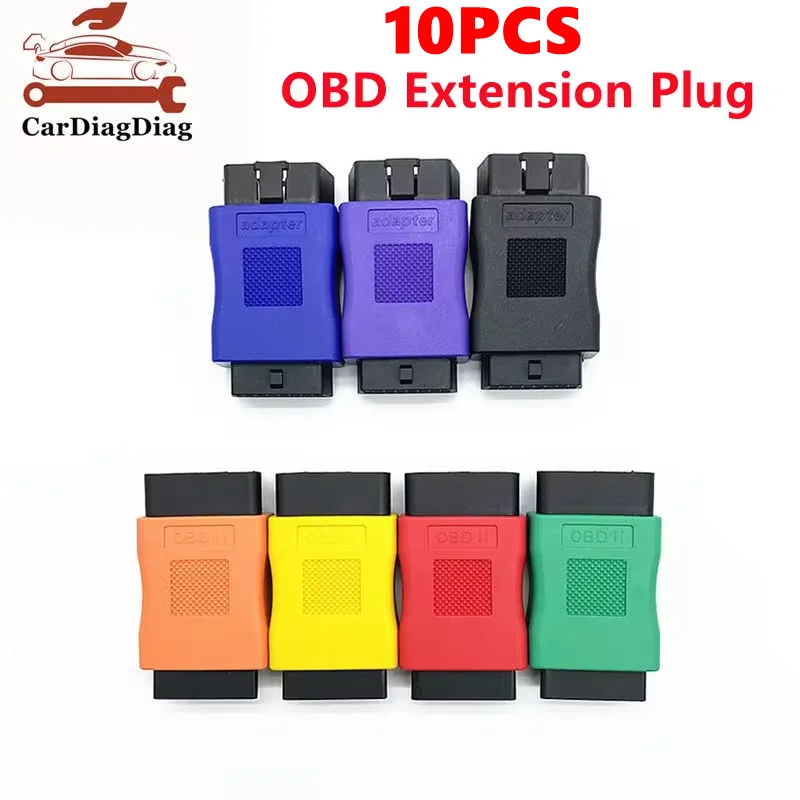 OBD Diagnostic Adapter 16-Pin OBD2 Plug Male-to-Female Portable Extension Adapter Cable Connector