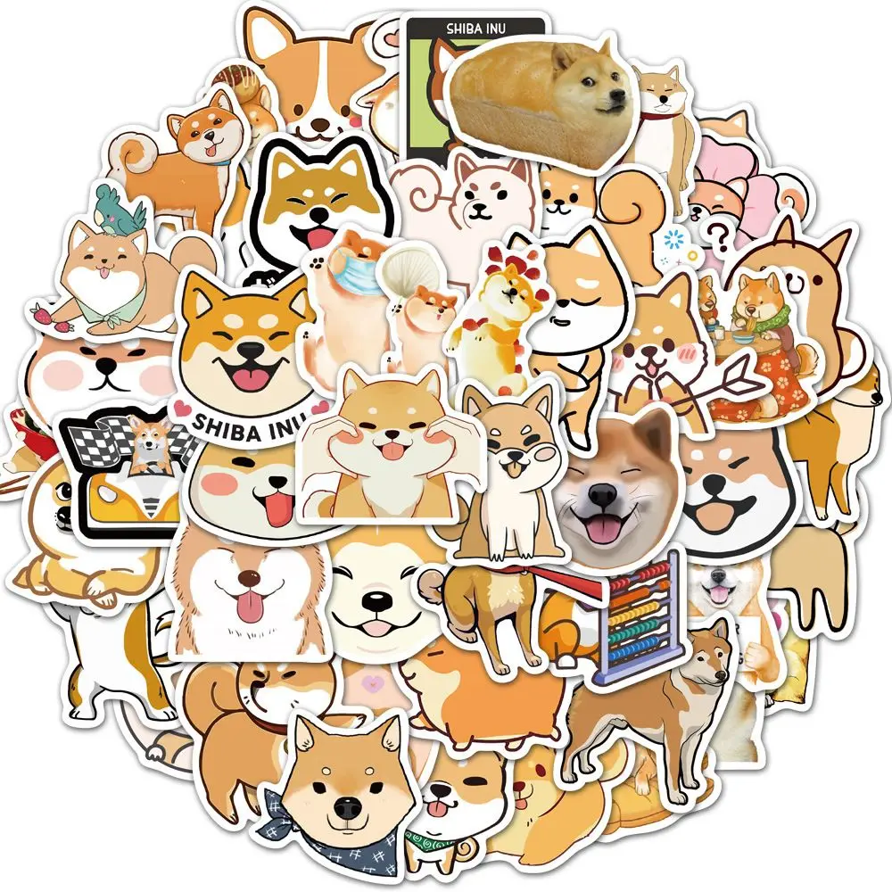 Sticker Suitcase Stationery Sticker DIY Scrapbook Japanese Shiba Inu Dog Sticker Puppy Sticker Animal Stickers Graffiti Sticker