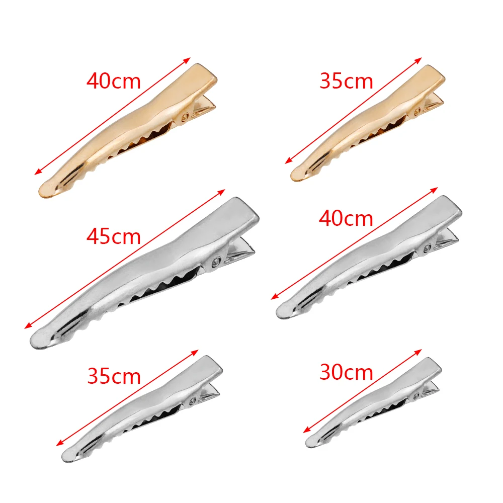 

10 шт., металлическая заколка для волос из кожи аллигатора с зубцами, нескользящие парикмахерские аксессуары для укладки, сделай сам, сломанная заколка для волос, зажим для края, аксессуары