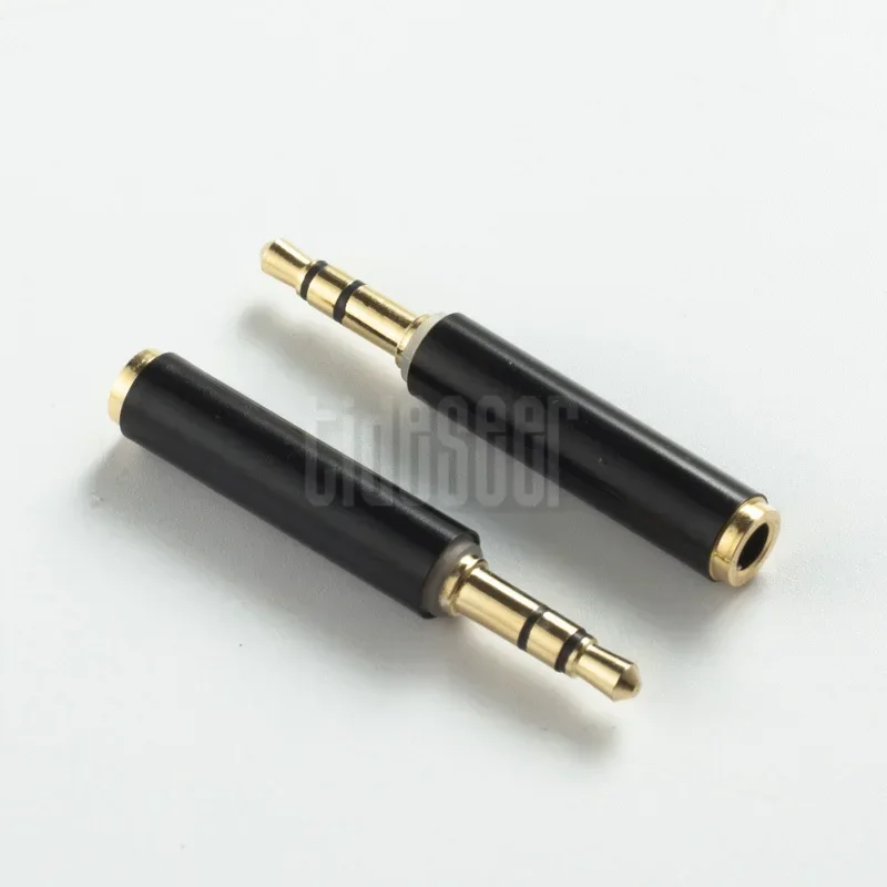 300pcs 3.5mm 3 Pole Male To 4 Pole 3.5mm Female Plug Stereo AUX Audio Adapter Connector Extender Headphone Jack Converter