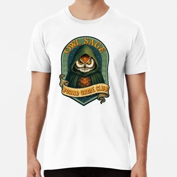 Owl Sage Board Game Club Premium T-Shirt T-Shirt M-3XL Premium Design