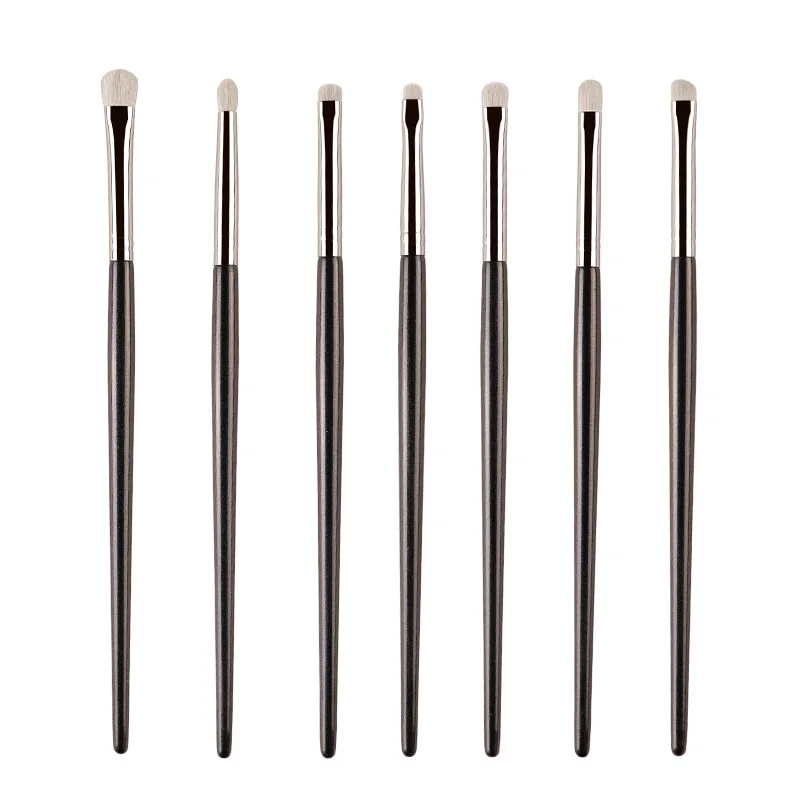 7 eye brushes Large,medium and small eye shadow brush detail brush pony hair eyeliner brush halo dye brush diagonal brush