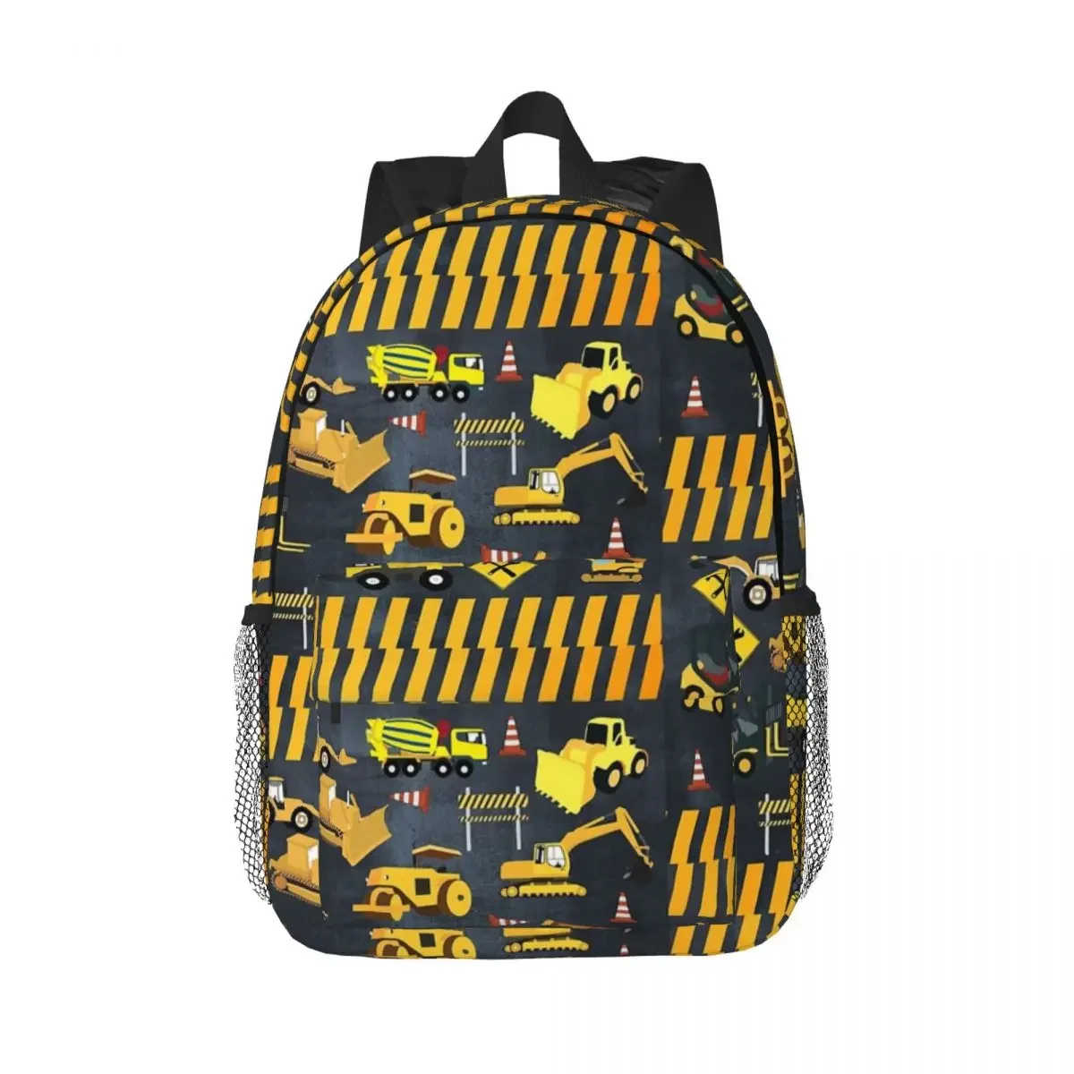 Construction Trucks Heavy Machinery Kids Boy Backpacks Boys Girls Bookbag Children School Bags Travel Rucksack Shoulder Bag