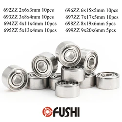 5/10pcs 692ZZ 693ZZ 694ZZ 695ZZ 696ZZ 697ZZ 698ZZ 699ZZ Mini Metal Sealed Miniature Bearing Ball Bearings For 3D/Quadcopter/Mode