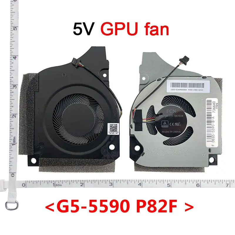12 В 5 В новый охлаждающий вентилятор для ноутбука, процессора, радиатор для DELL INSPIRON G7-7790 G7-7590 G5-5590 P82F G7-7500 2020