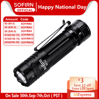 Sofirn SC32 LED Flashlight Max 2000lm USB C Rechargeable Mini Tactical Torch Pocket EDC Light Dimmable Lantern with Tail Switch