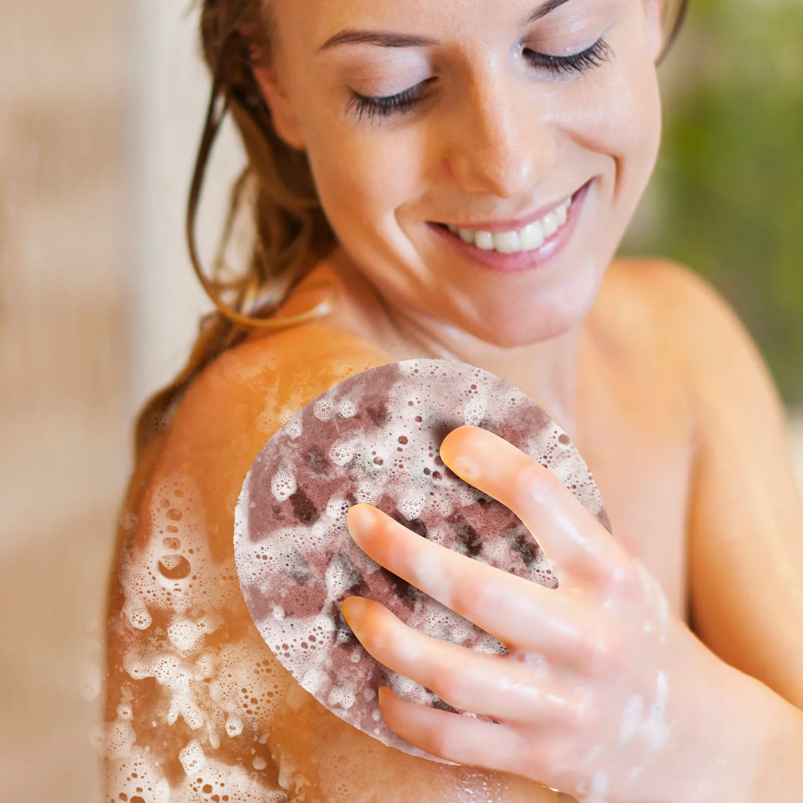 

1pcs Bath Back Scrubber Body Cleaning Exfoliating Tool Reusable Shower Sponge Supple Bathing Sponge For Bathroom Supplies