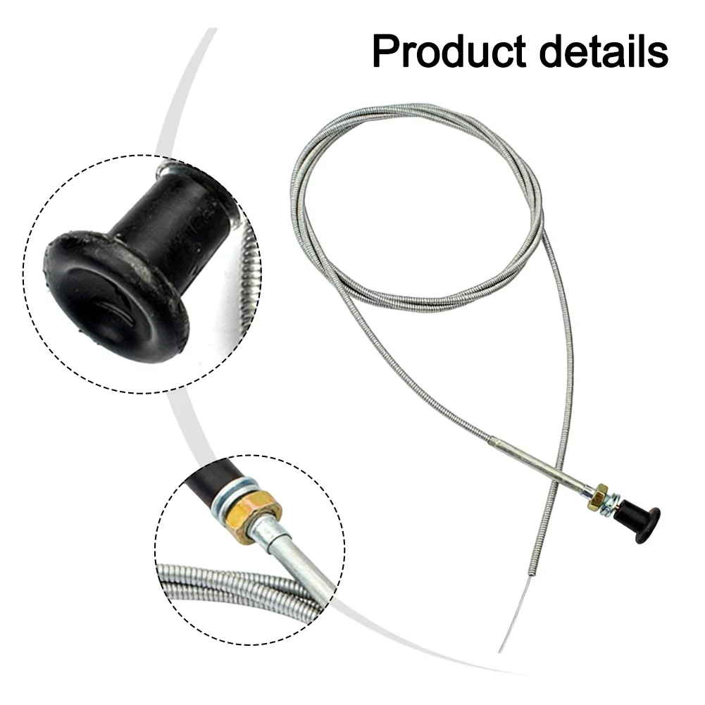 Cuttable 96 Inch Push Pull Control Cable For Lawn Tractors Go-Karts Mowers Versatile Throttle Choke Wire Replacement Part