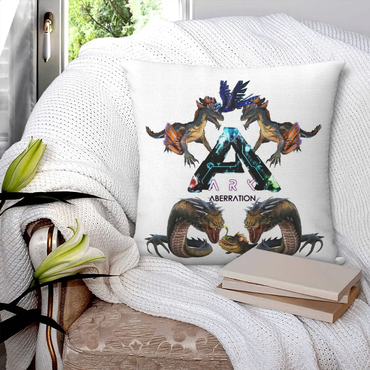 Arche survie évolué Aberration taie d'oreiller carrée housse de coussin Polyester coussin décor confort jeter oreiller pour la maison canapé
