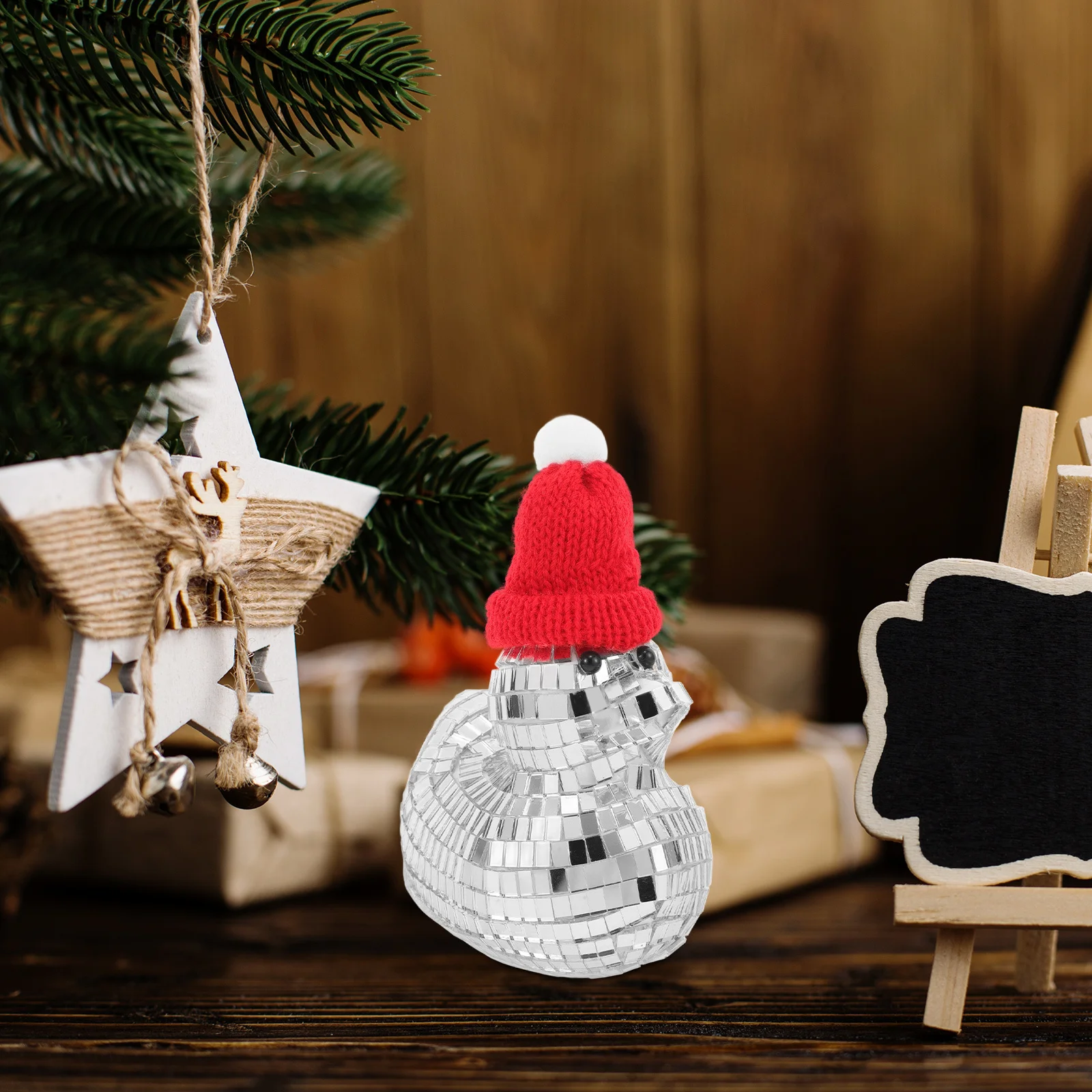 

Disco Animal Desktop Decoration Reflective Mirror Duck Ornament Party Table Accent Home Decor Holiday Christmas Ornament