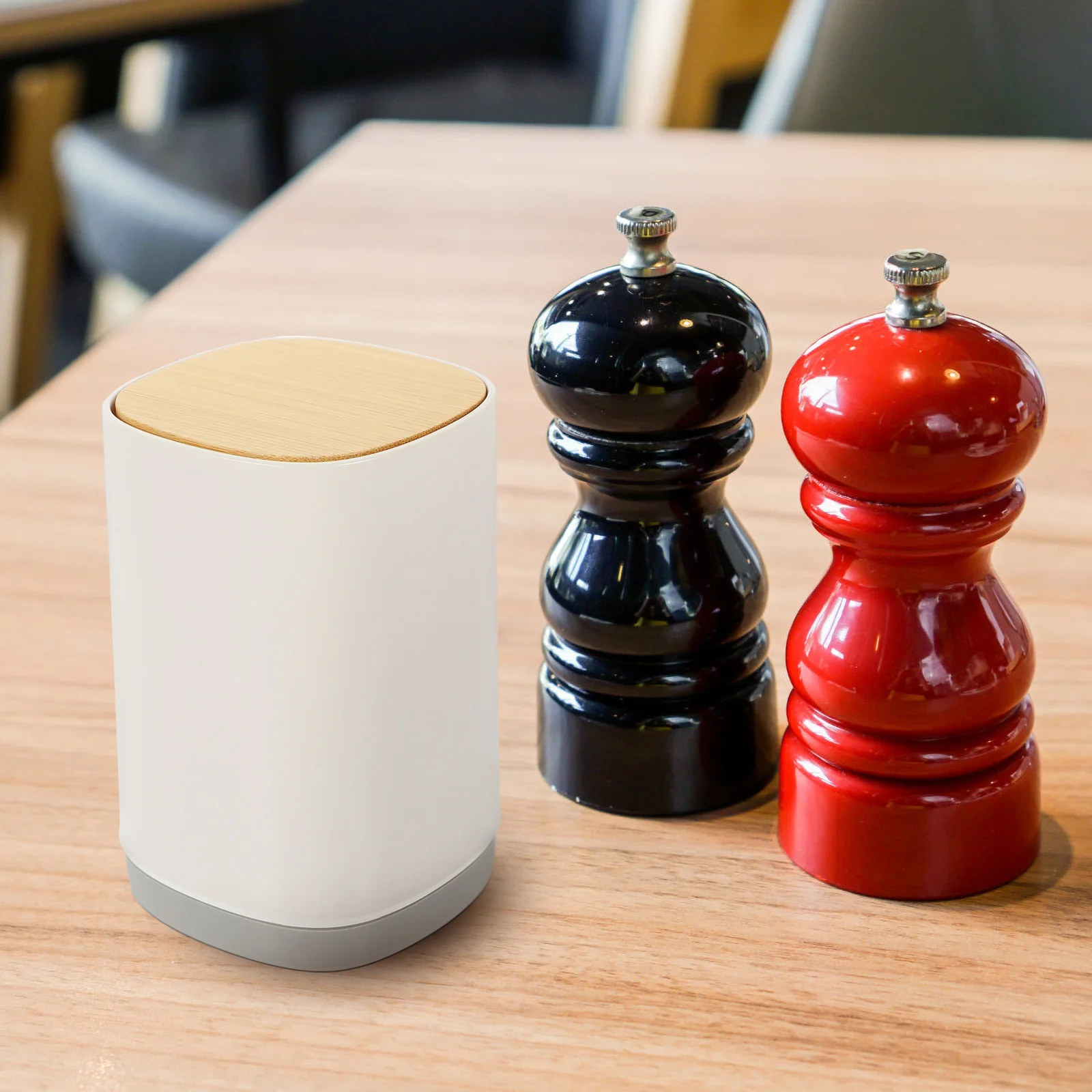 

Automatic Floss Box Press Type Toothpick Dispenser Large Capacity Multi-Compartment Storage For Home Kitchen Office Hotel