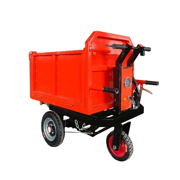 China Loaders Motorized Three-Wheel Wheelbarrow Farm Work Battery Operated Wheelbarrow Construction Equipment Mini Dumper