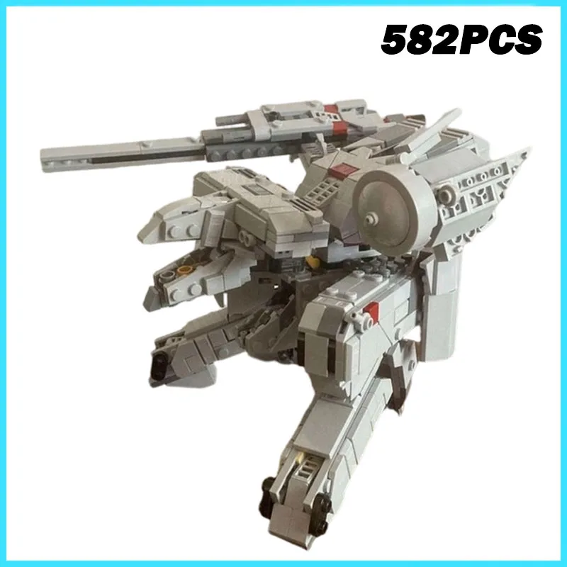 582PCS NEW Metal Gear Rex Fighter Armor Mech Robot Model MOC Building Blocks Bricks Creative Assembly Toy Kids Boy Adult Gift