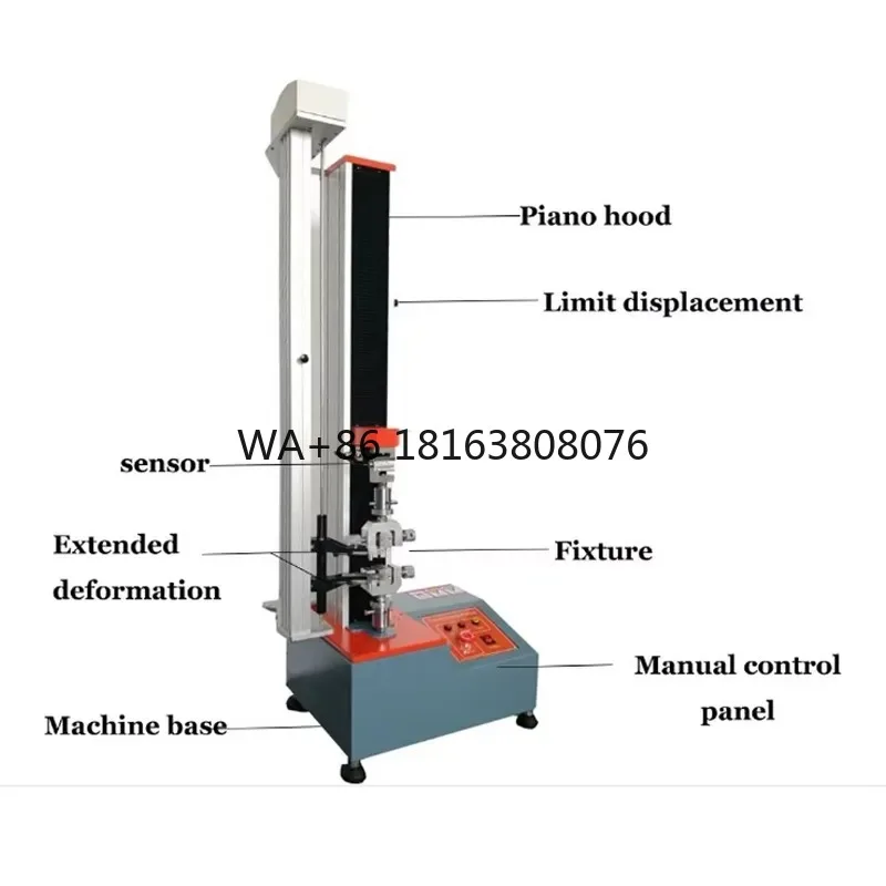 High-Precision Microcomputer Controlled Single Column Universal Tensile Testing Machine Digital Display Metal/Plastic/Rubber