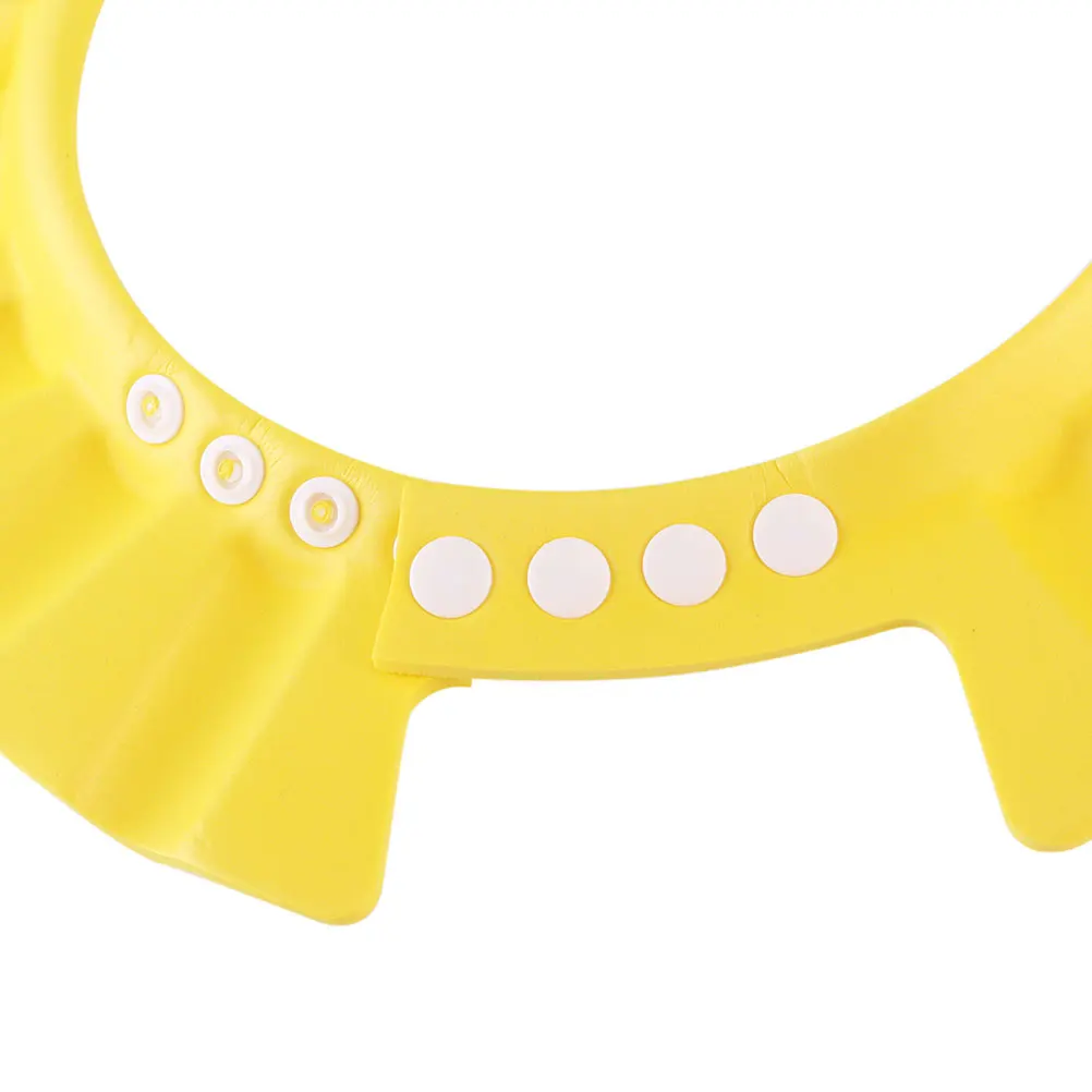 

3pcs Shampoo Cap Baby Shower Water Proof Set Infant Bathing Hat Adjustable Elastic Bright Color Soft Material Protect Eyes Ears