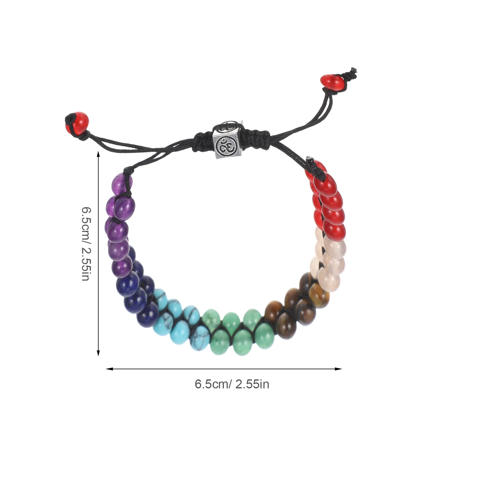 Adjustable Natural Stone Bracelet Double Layered Intricate Weaving Comfortable Fit Various Outfits Elegant Design