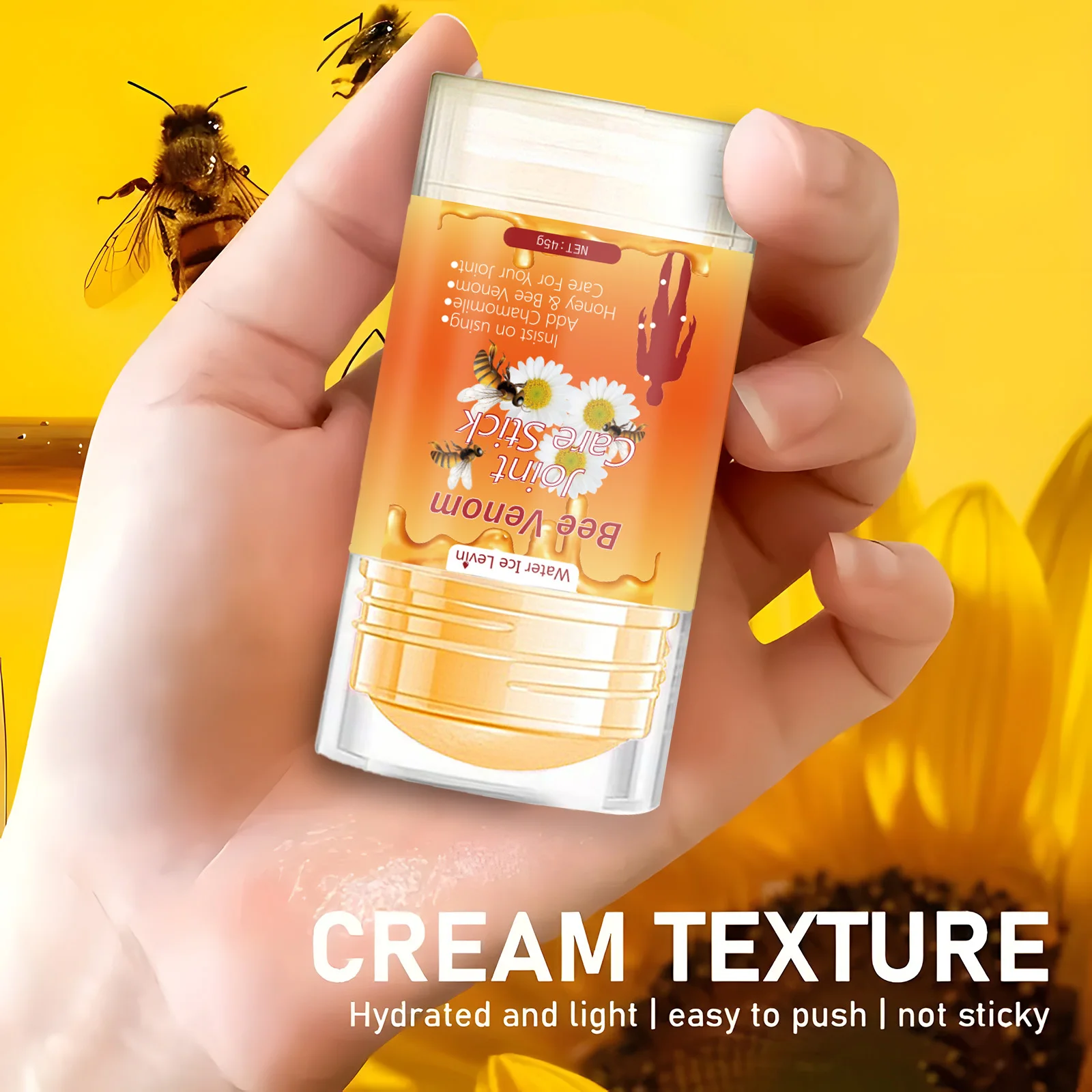 عصا شد الجسم من سم النحل، كريم الجسم، غني بسم النحل، آذريون ومكونات أخرى، لشد بشرة البطن، ترطيب البشرة، هدية للأصدقاء