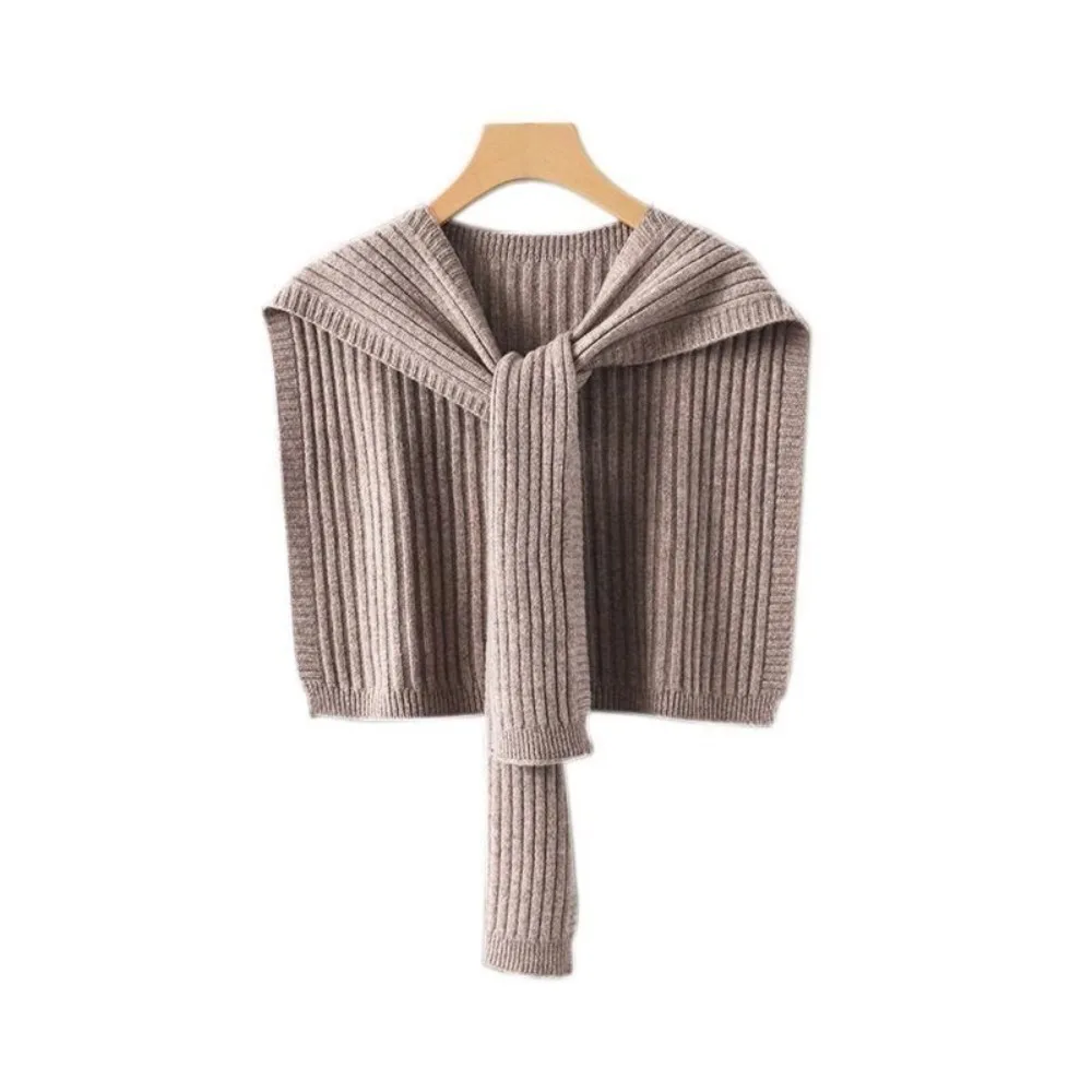 

Новая теплая вязаная шаль, однотонная мягкая шерстяная шаль на плечо, многофункциональная шаль с кондиционером для женщин и мужчин