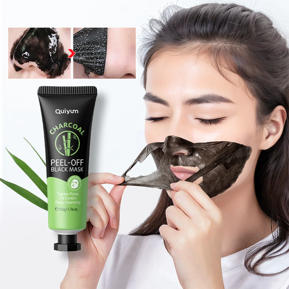 Peeling Mascara Facial De Rosto Nose Blackhead Remover Black Mask Masque Point Noirs Visage De Soin Limpieza Facia Skin Care