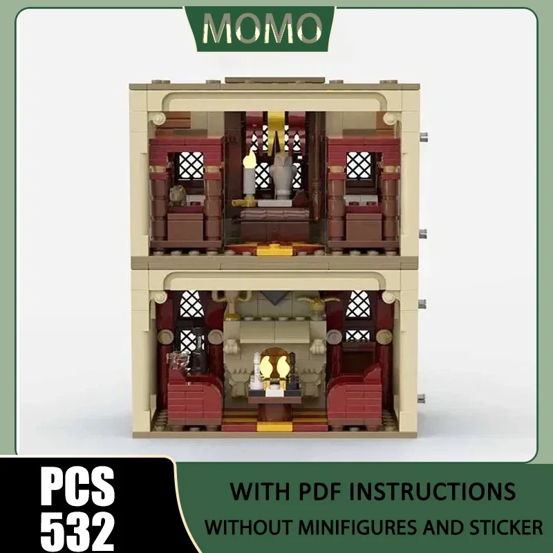 Moc Building Bricks Architecture Model Gryffindor Common Room Technology Modular Blocks Gifts Toys For DIY Sets Assembly