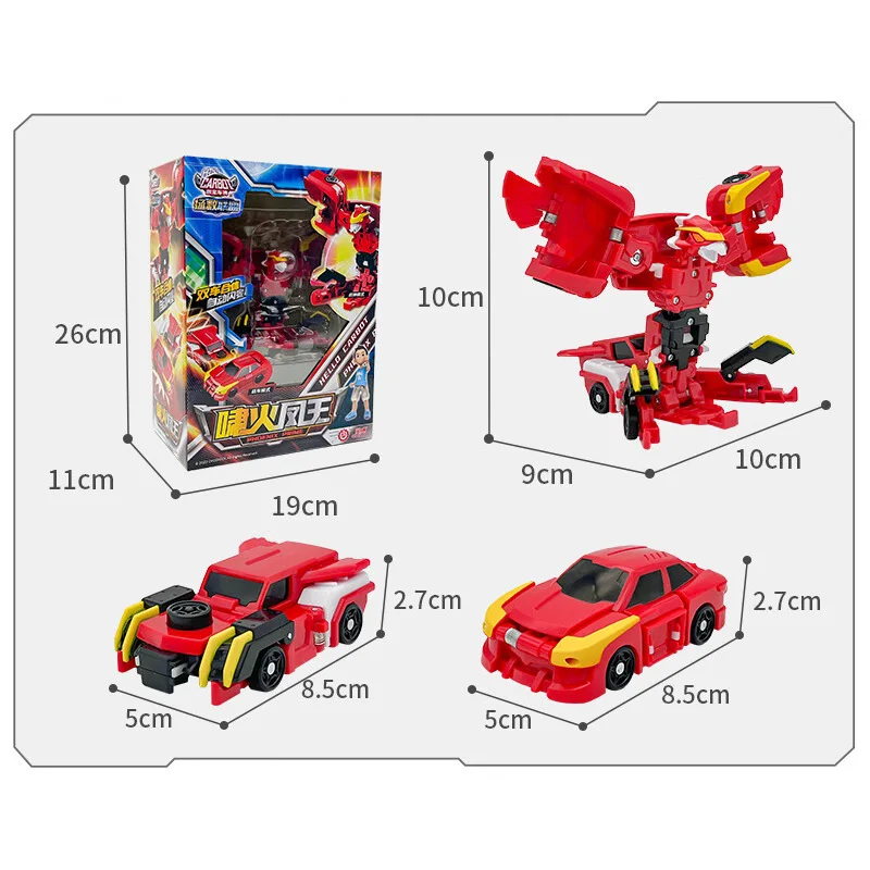 New ABS Turning Mecard Transforming Car Action Figures Amazing Car Battle Game TurningMecard for Children Deformation Toys