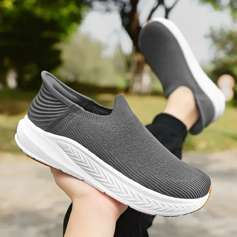 Herren-Slipper Barfußschuhe Übergröße Breiter Zehenbereich Zero Drop Rutschfeste Wanderschuhe Atmungsaktive Outdoor-Laufschuhe – Detail 11