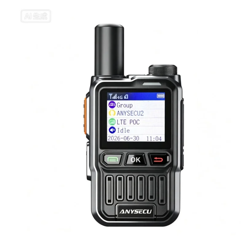 ANYSECU C520 4G PoC Walkie Talkie RTOS CAT1 Global Radio Type-C Long Range Network Intercom 3000mAh Support Real PTT/ Global PTT