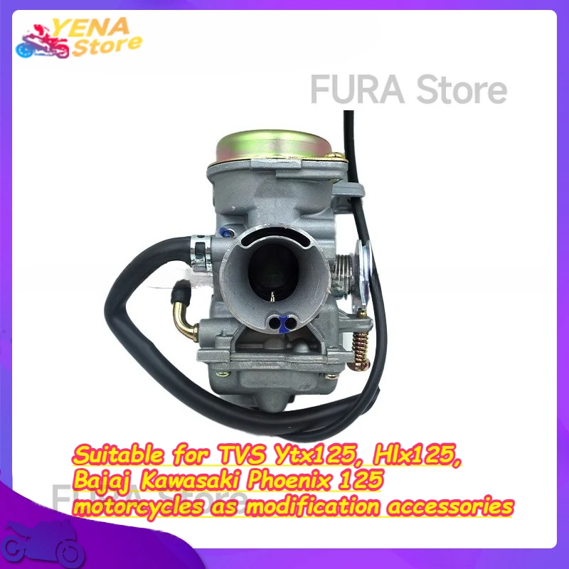 

Motorcycle carburetor Suitable for TVS Ytx125, Hlx125, Bajaj Kawasaki Phoenix 125 motorcycles as modification accessories.