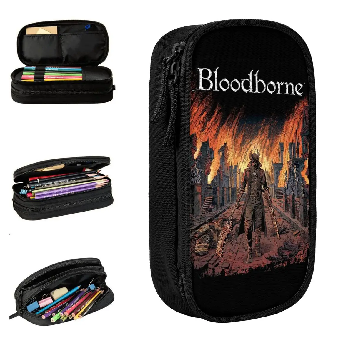 

Милые кровяные пеналы Dark Souls, пенал для студентов, большие сумки для хранения, школьные подарки, канцелярские принадлежности