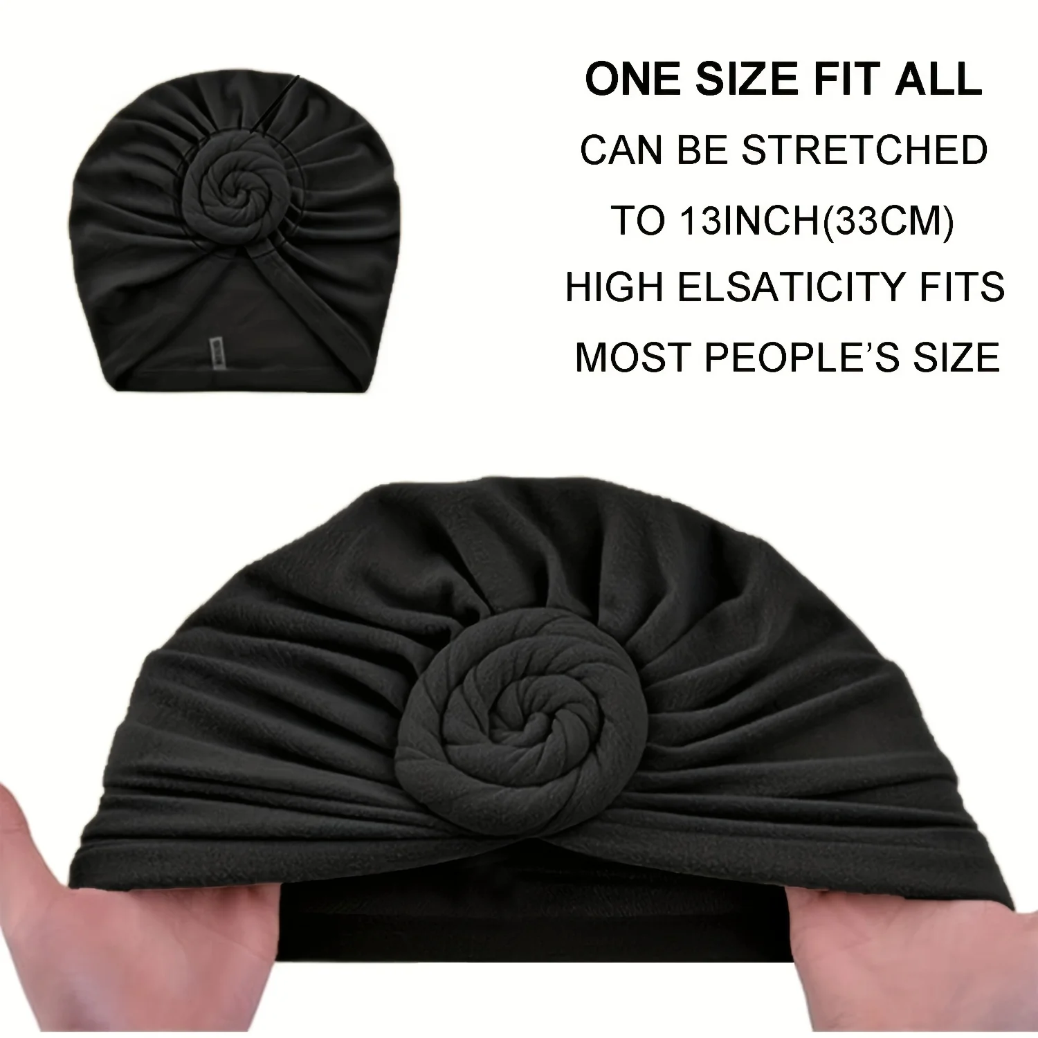 Ladies Fashion Turbans Compass Flower Brimless Hat Versatile Outdoor Leisure Sports Gift Hat Plate Flower Headband Hat