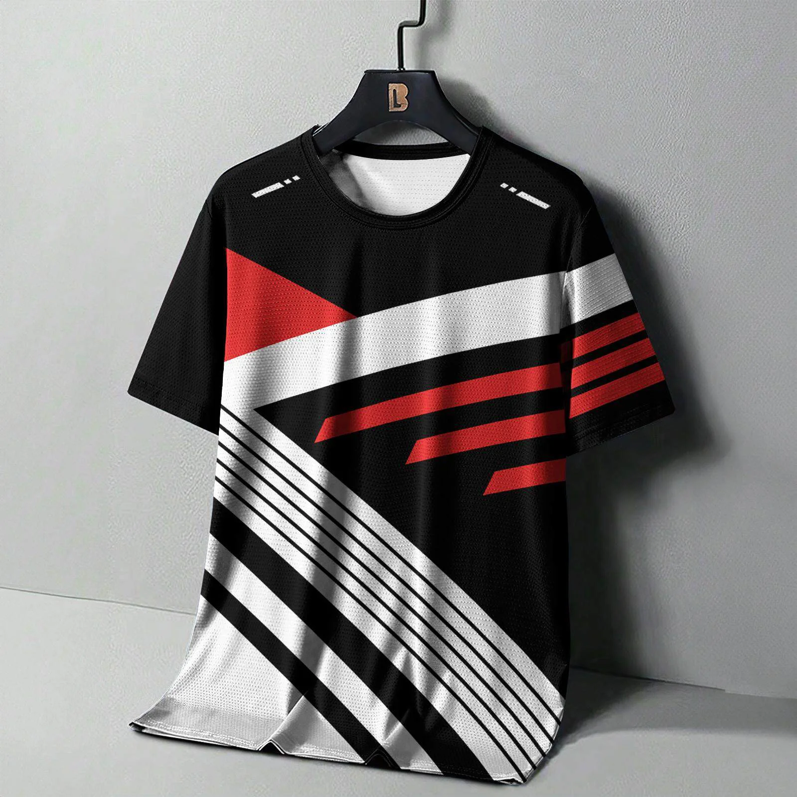 

Men Gym Sportswear Outdoor Running Training 3D Digital Print Quick Drying Breathable Fitness Sports Short Sleeve Tops T-Shirts