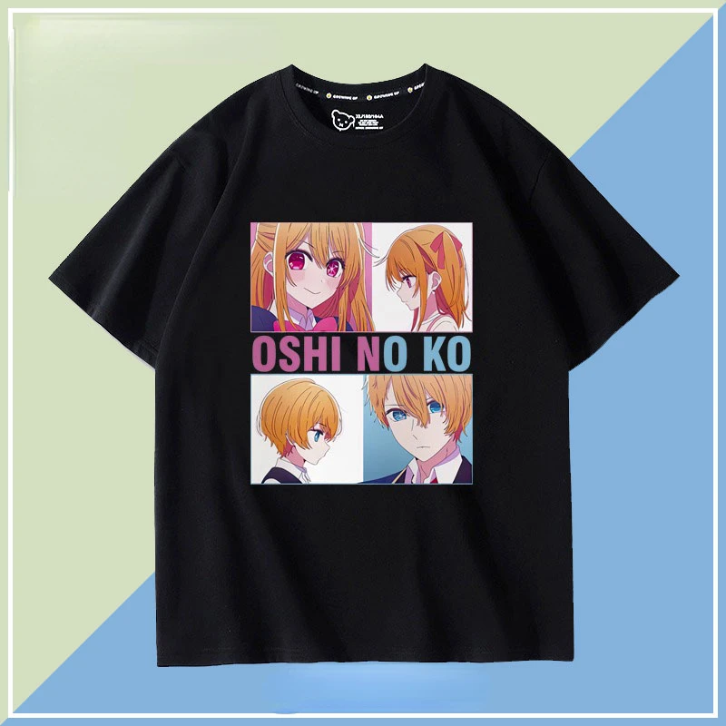 Ai Hoshino Oshi No Ko Anime Cute Kwaii T Shirt Harajuku Short Sleeve Cotton Cartoon Funny Tshirt Female Tops Streetwear