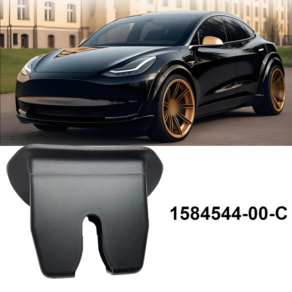 

Крышка замка задней двери автомобиля 1584544-00-C для Tesla для модели Y для модели 3, защита защелки задней багажника, черный АБС-пластик, автомобильные аксессуары