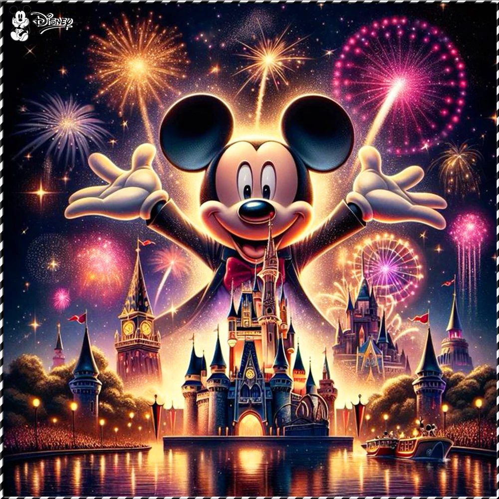 Disney Diamond Art Painting Castle Mickey Handmade Embroidery Landscape Hobby Creative Diy Needlework Picture of Rhinestones