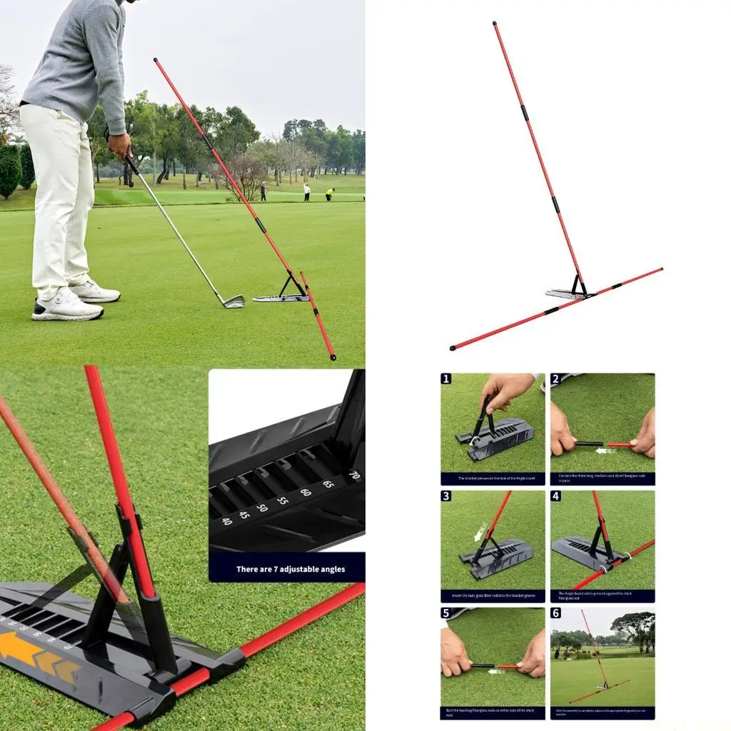 

U2JB Выравнивающий стержень для гольфа, тренировочная пластина для качелей, тренажер для выравнивания клюшки для гольфа, прочный