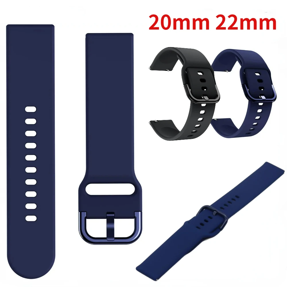 20 ミリメートル 22 ミリメートルシリコンバンドサムスンギャラクシーウォッチ 7/6/クラシック/5/4/アクティブ 2 44 ミリメートル 40 ミリメートルブレスレット Huawei 社ウォッチ GT5 4 GT3Pro 46 ミリメートル