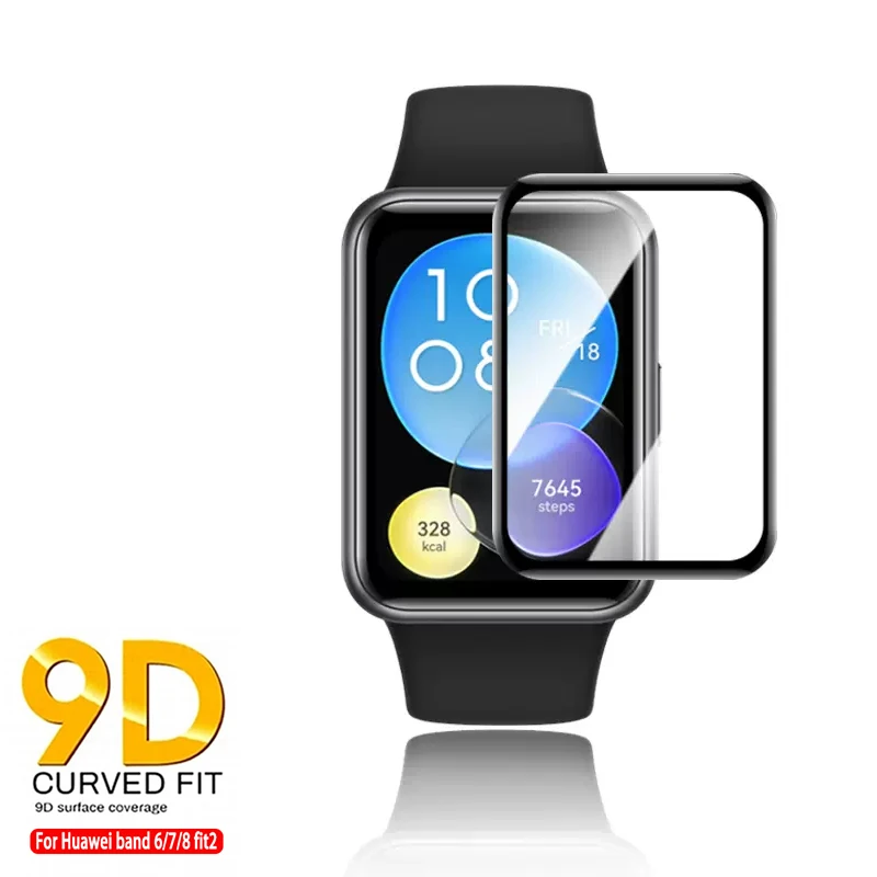 زجاج ناعم لساعة Huawei Watch Fit 2 Smartwatch HD غطاء واقي شاشة كامل الفيلم لهاتف Huawei band 8 7 6 ملحقات الفيلم