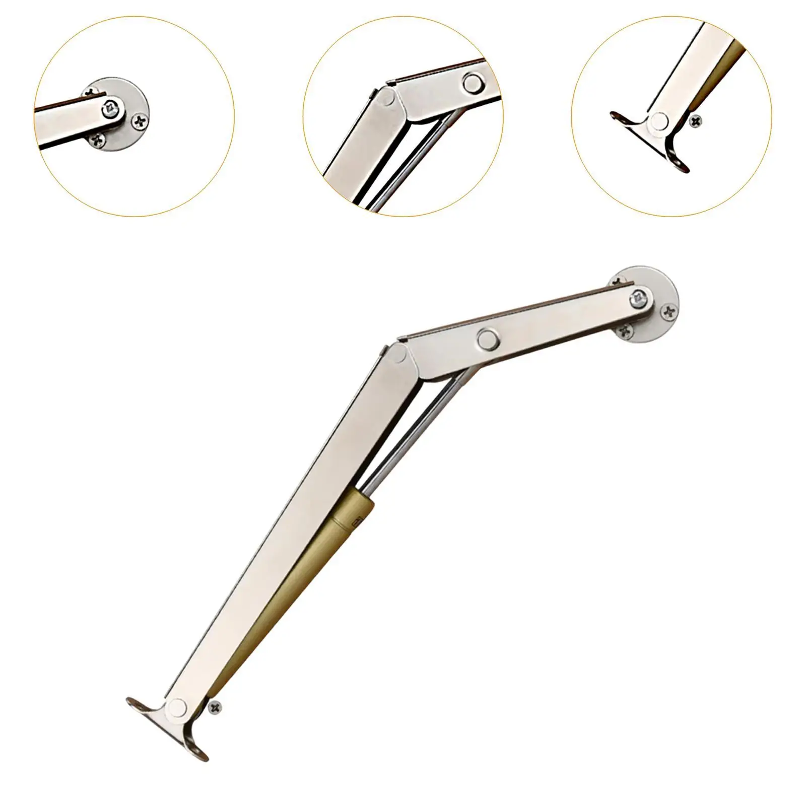 Lid Support Hinge Gas Struts Easy to Install Chest Hinge Zinc Alloy Pneumatic Lid Lifter Gas Spring for RV Cabinet Window Lid Support Hinge Gas Struts Easy to Install Chest Hinge Zinc Alloy Pneumatic Lid Lifter Gas Spring for RV Cabinet Window