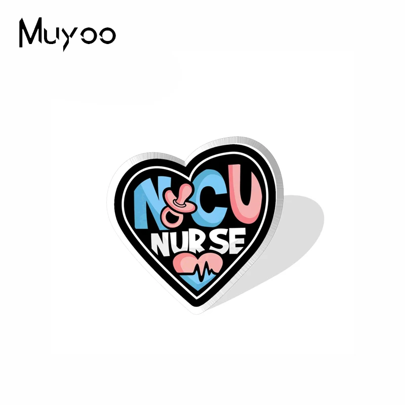 2023 New Arrival Fashion Nursing Is a Work of Heart Nurse Love Nursing Handcraft Epoxy Acrylic Resin Lapel Pins Badge Pin