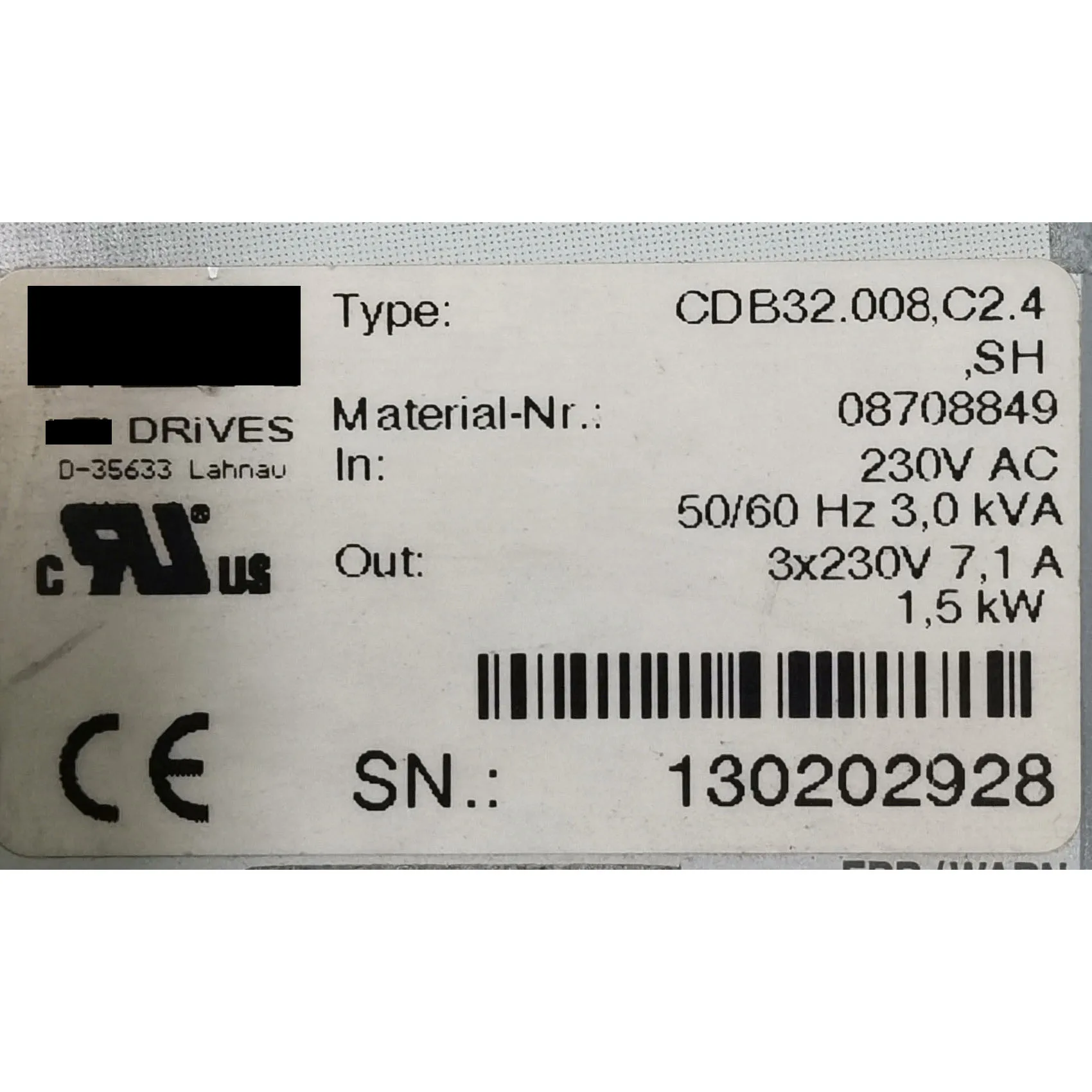 Servo Drive CDB32.008.C2.4.SH Com garantia