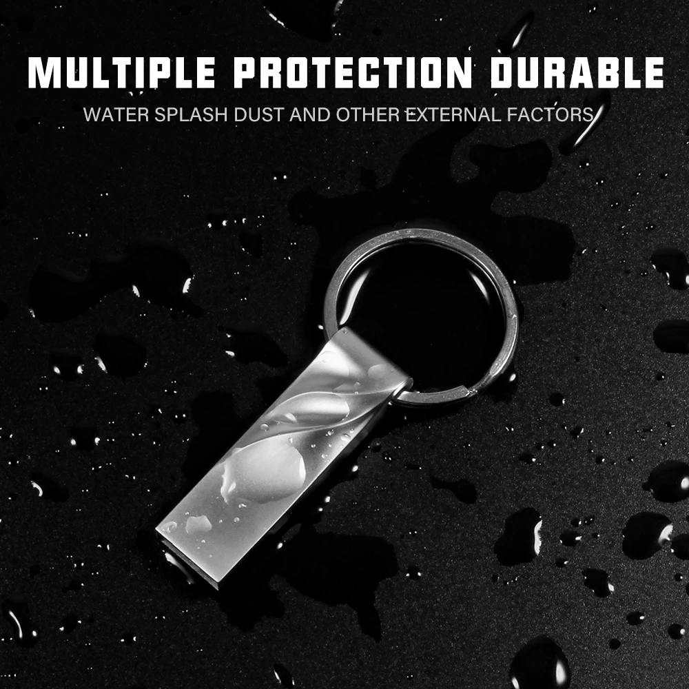 Super Mini Pen Drive 64GB Metal Free Key Ring USB Flash Drive 128MB 32GB Memory Stick By card 64GB 8GB 4GB 16GB 128GB Pendrive