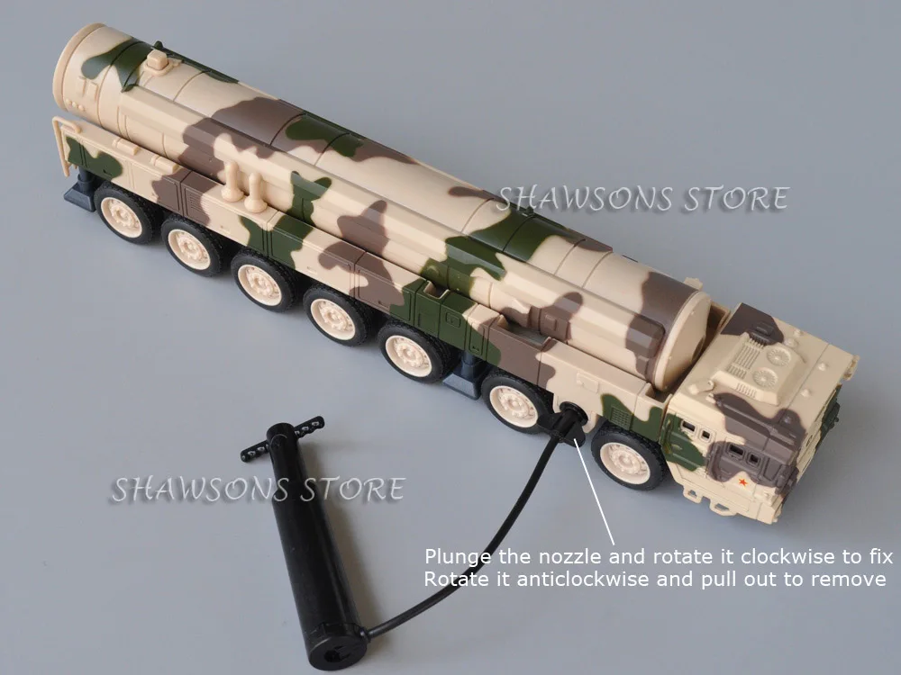 Diecast Military Vehicle Model Toy DF-31 Ballistic Missile Truck With Sound & Light