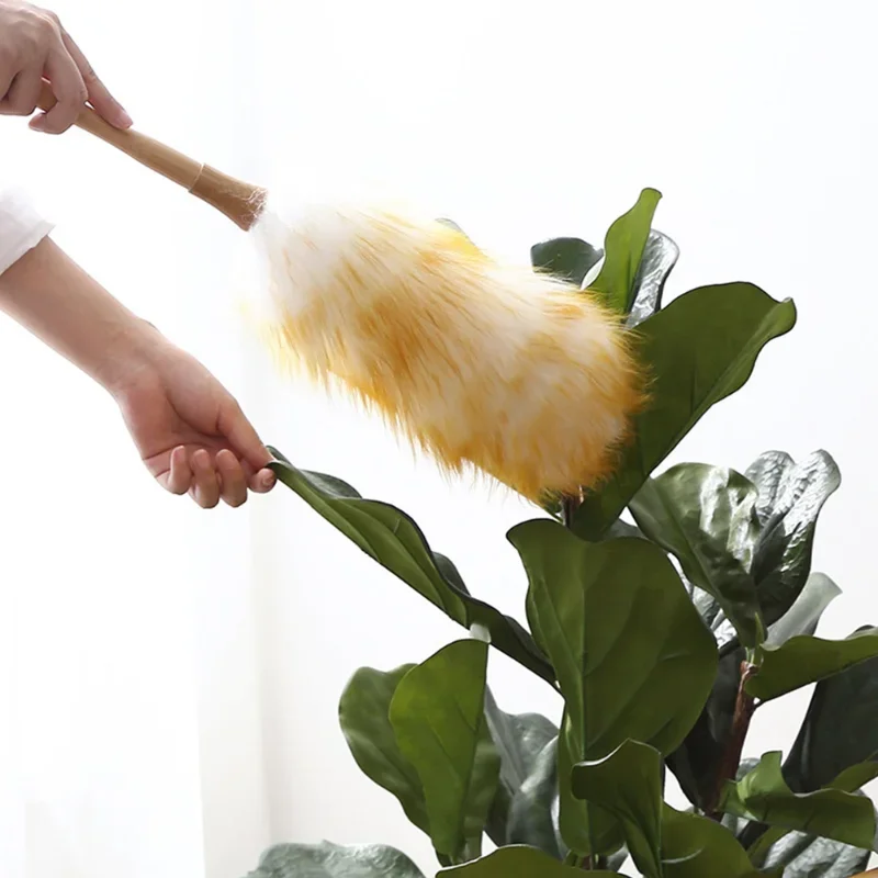 Non-static Dust Brush Household Feather Duster Dusting Cleaning Brush Wool Duster Brush for Dust Broom Dust Removal Duste New