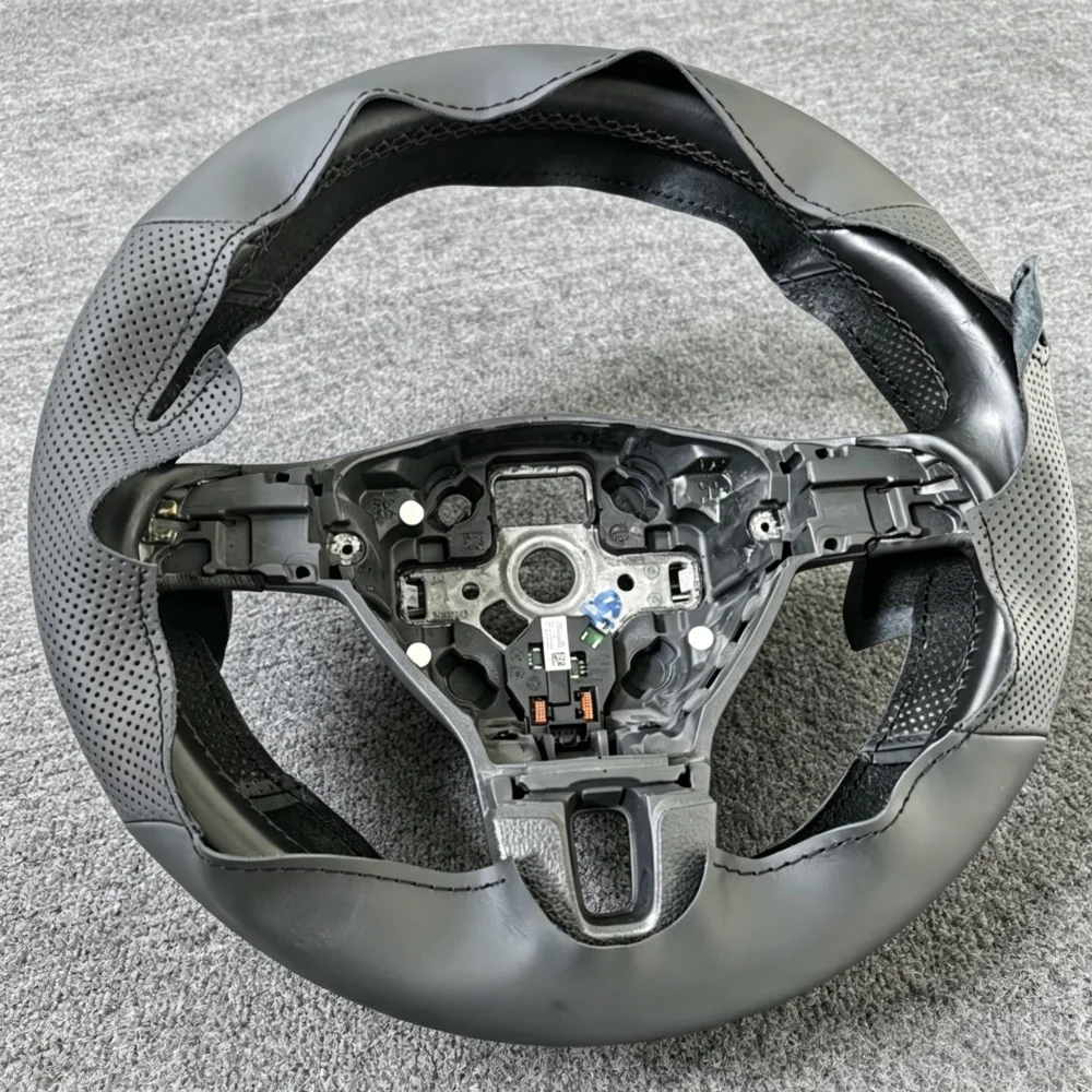Hand Stitched Perforated Artificial Leather Steering Wheel Cover For Volkswagen Gol Tiguan Passat B7 Passat CC Touran Jetta Mk6