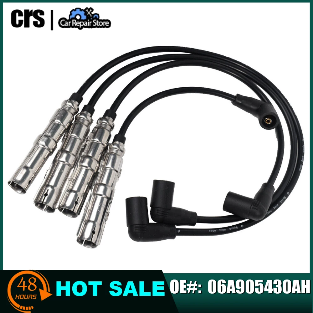 

Катушка зажигания 06A905430AH 06A905430AJ 06A905430AP 4 шт. провод свечи зажигания для VW Seat Beetle CADDY TOURAN AUDI Golf PASSAT Jetta